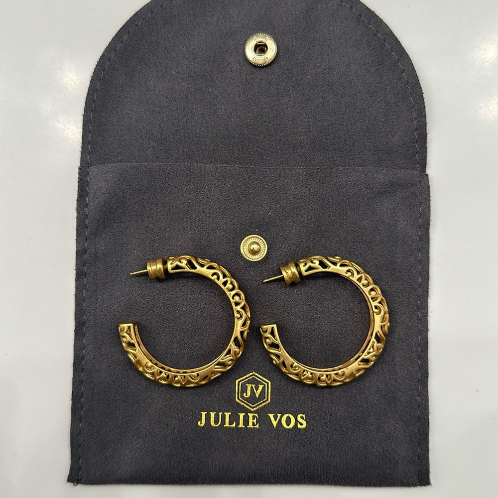 Julie Vos Gold Hoop Earrings